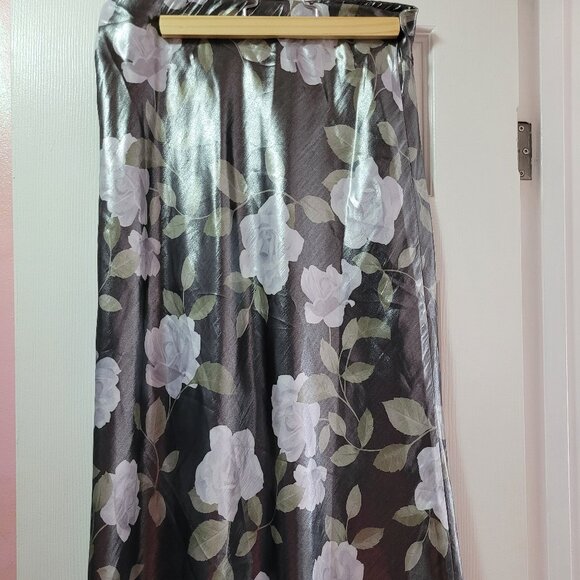 Anthropologie Dresses & Skirts - Satin Midi Skirt